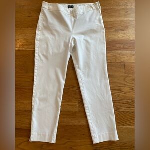 Talbots Chatham Ankle Pant in White. Size 14. Side zipper.